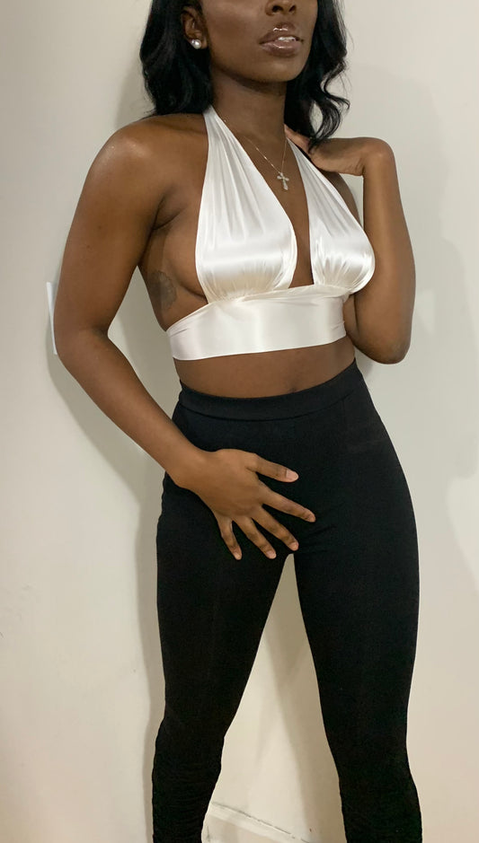 N Y L A Satin Top
